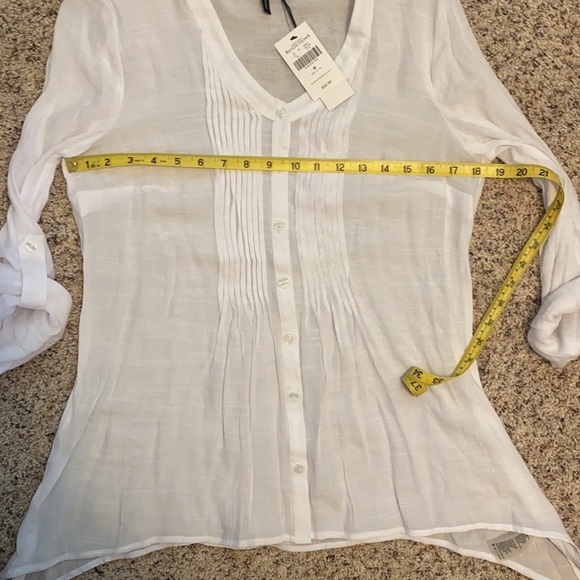 Sheer white Button Down - Picture 10 of 11